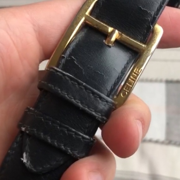 Celine - Authentic Vintage - Heavily Worn - Teen Triomphe Bag - As-Is Condition! - Picture 12 of 16